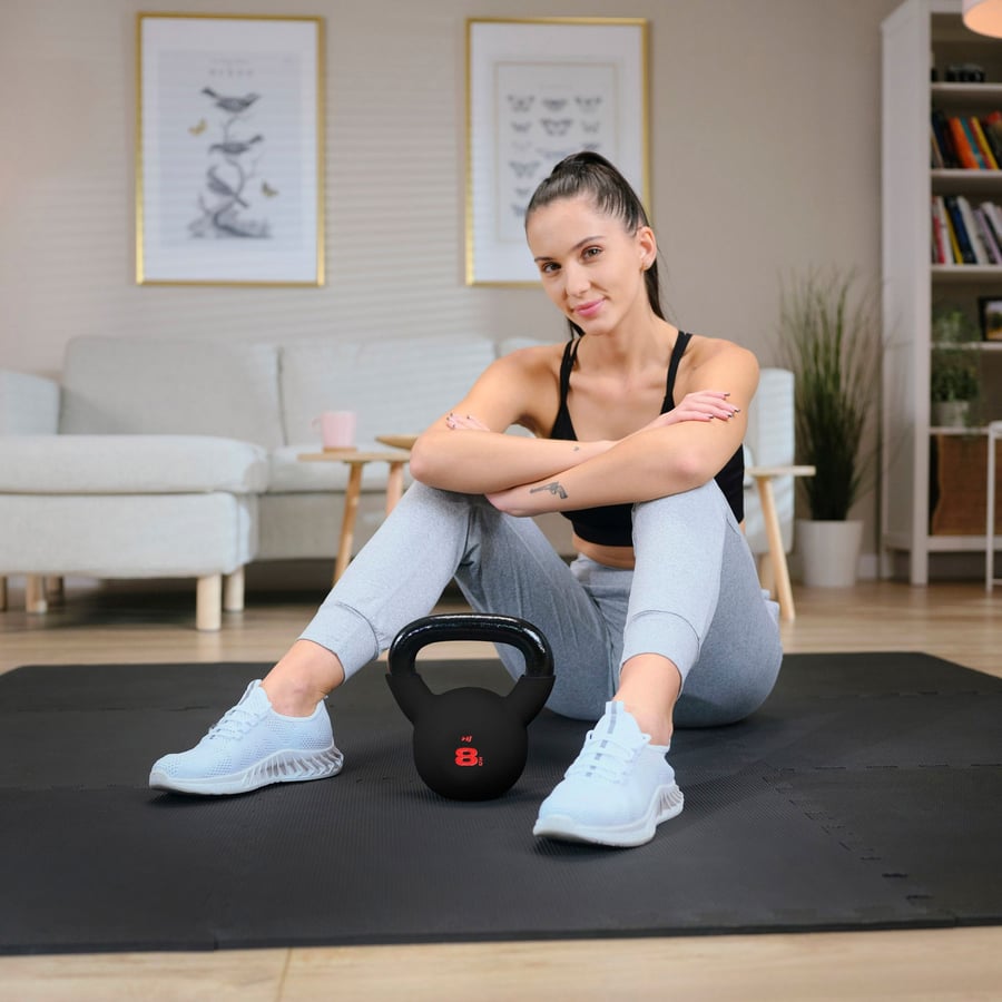 Kettlebell żeliwny 8kg HS-IB008 - 10