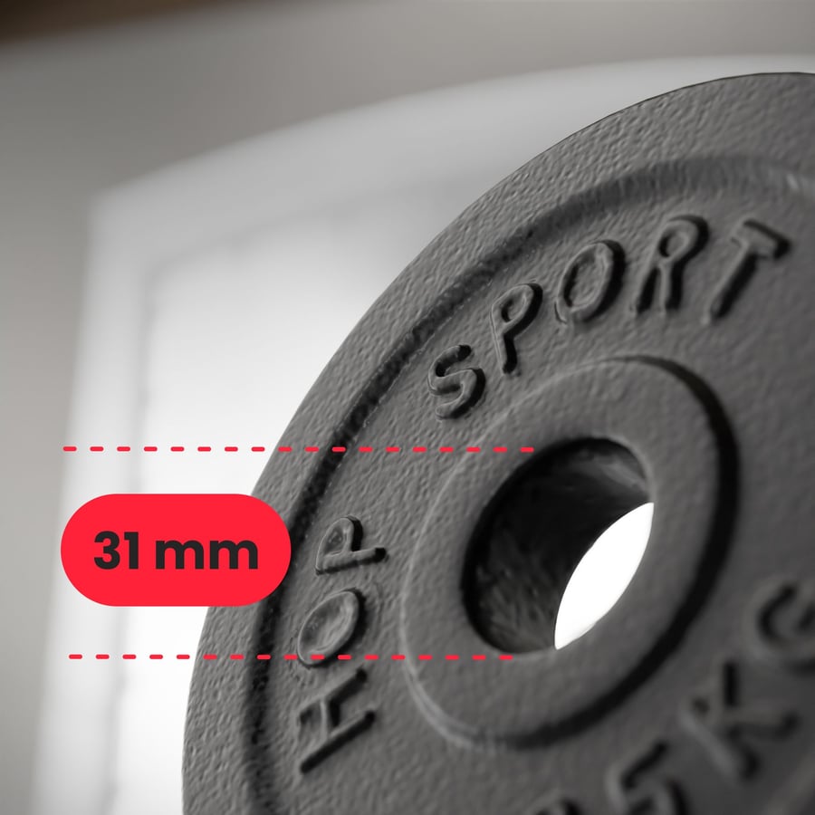 Zestaw obciążeń żeliwnych bez t