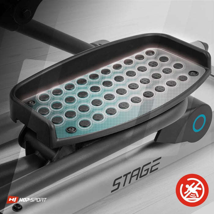 superficie antiscivolo delle piattaforme del cross trainer stage hop-sport