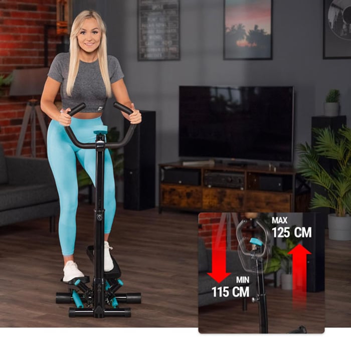 Allenamento confortevole con lo stepper rotante Noble HS-055S blu